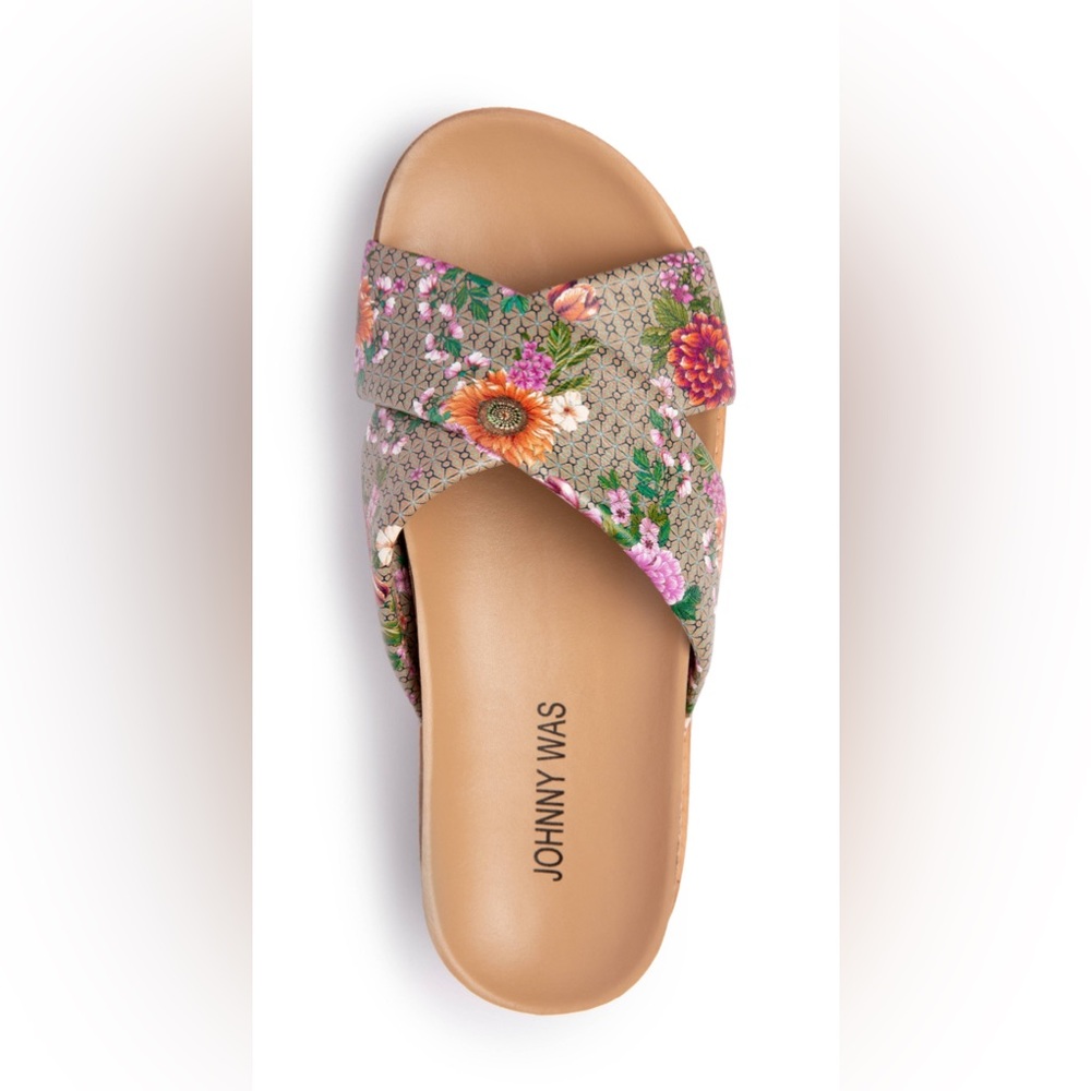 🌷Johnny Was Jenna X band Sandal NWT & box - Picture 3 of 10